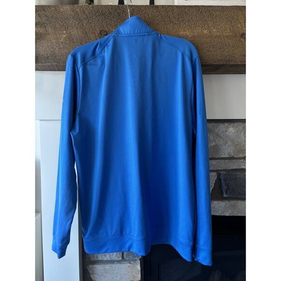 Adidas Golf Jacket Polo Shirt Men L Blue Bundle Golf Club Country Club Athleisur - Picture 5 of 14